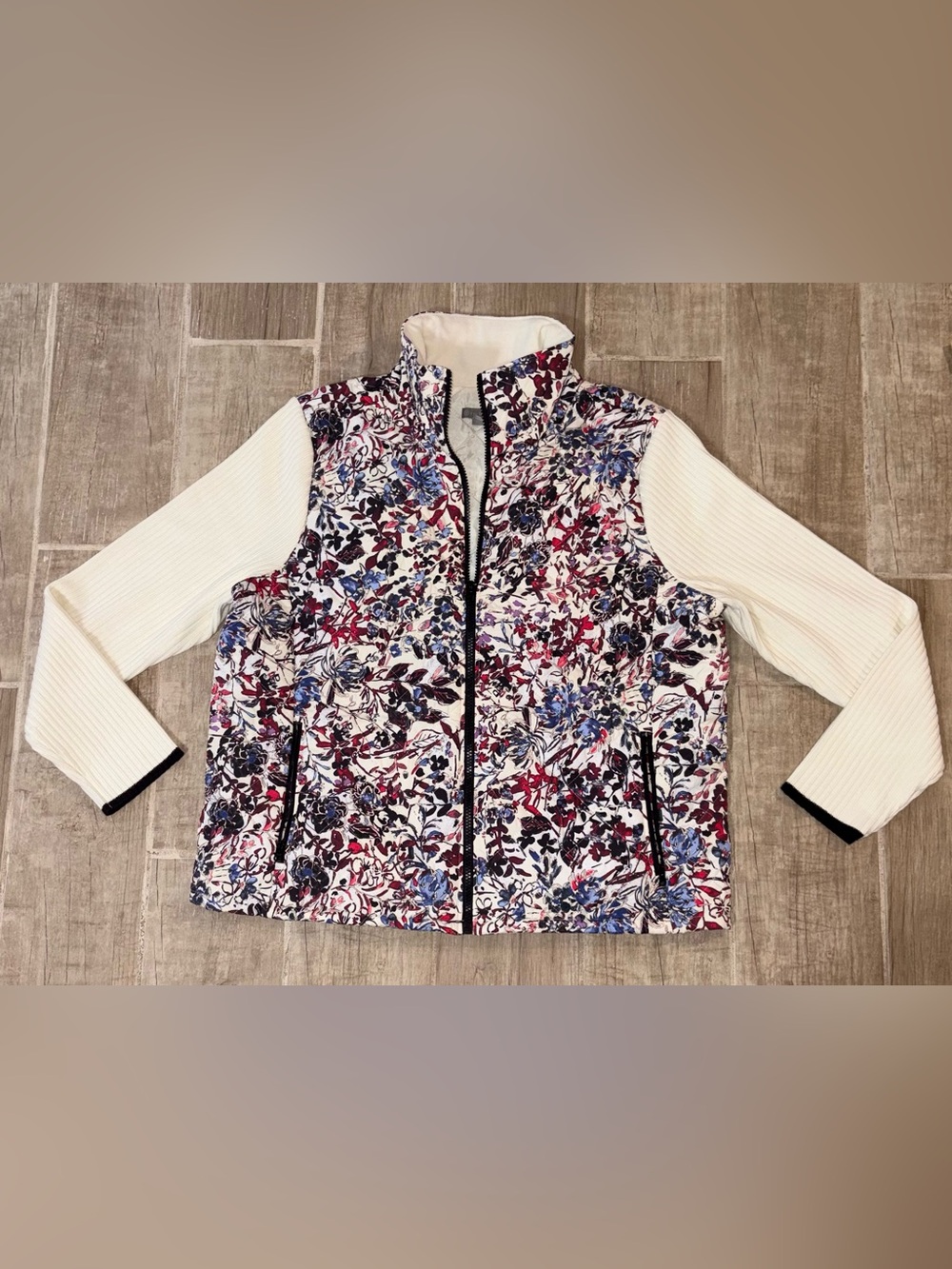 Talbots Quilted Jacket in Light Cream